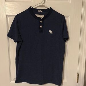 Abercrombie & Fitch Blue Polo Shirt Classic Style